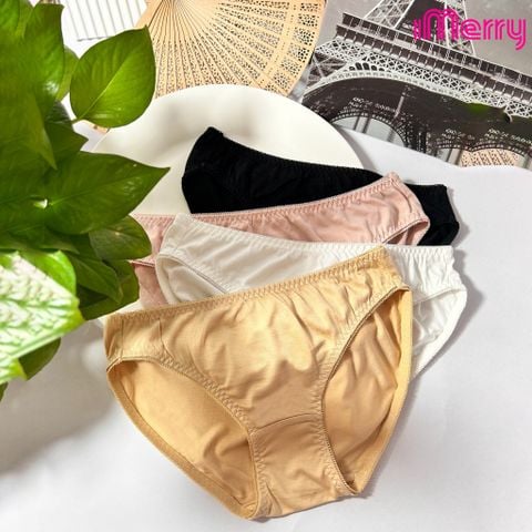 Combo 3 quần lót cotton nữ iMERRY kiểu dáng bikini thoáng khí, thoải mái VQ095